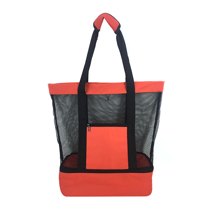 Evercredit latest mesh beach tote supplier wuth zipper